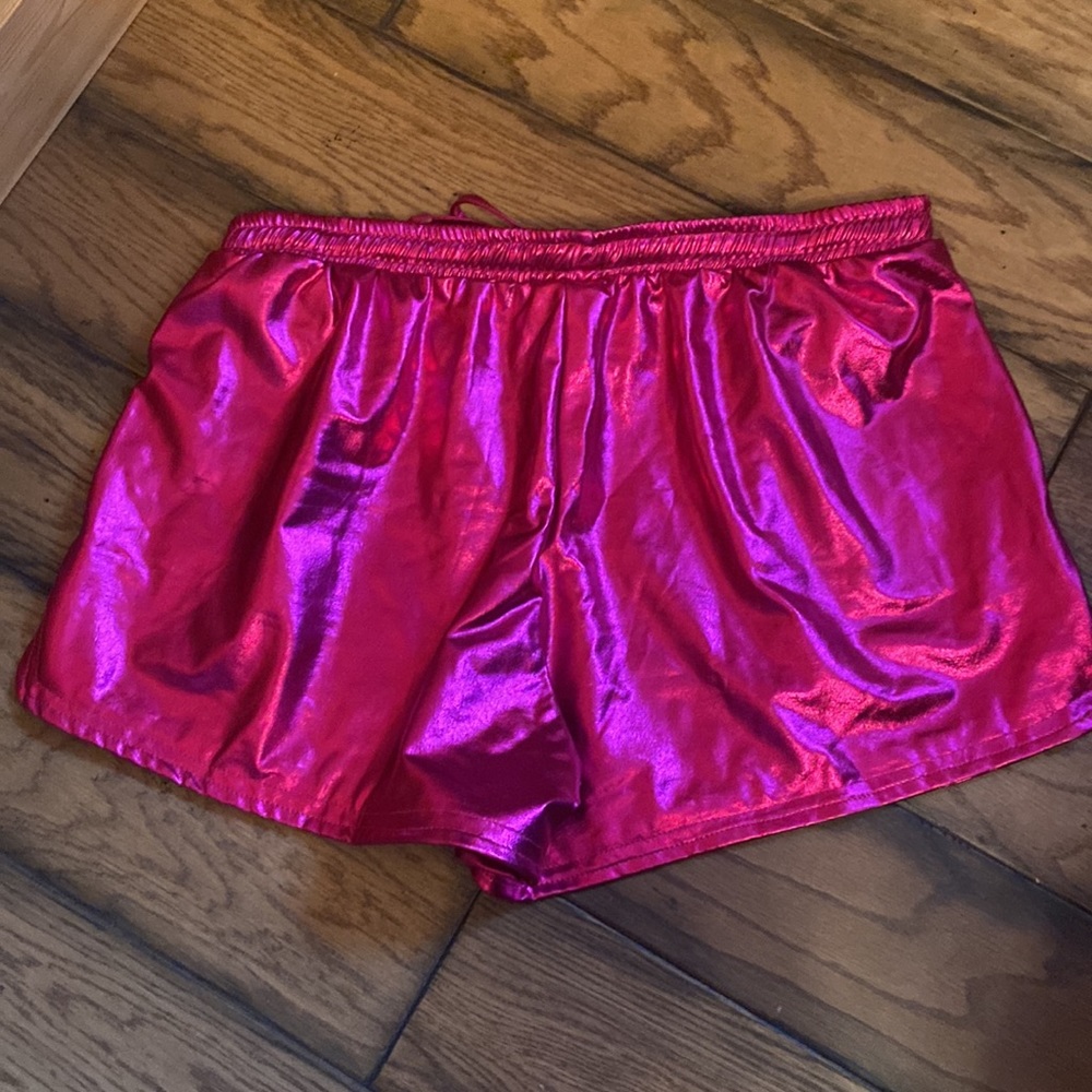 Pink Metallic Shorts - Picture 4 of 4